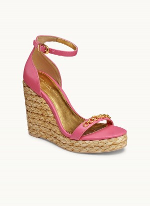 Donna Karan Yulissa Ankle Cinturino Espadrillas Sandali Rosa | Italia_DK35313